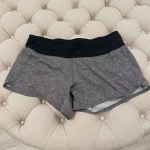 Lululemon speed shorts 4 inch.
